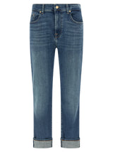 Jean en coton bleu coupe décontractée 7 For All Mankind