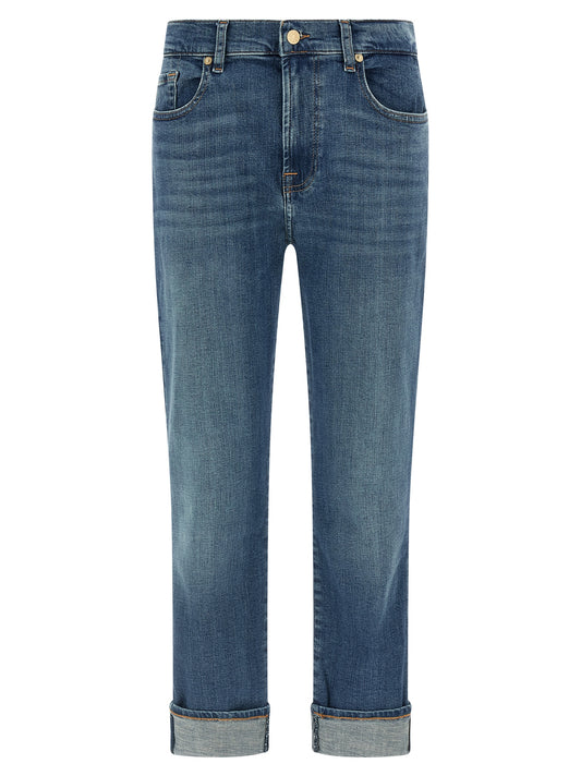 Jean en coton bleu coupe décontractée 7 For All Mankind