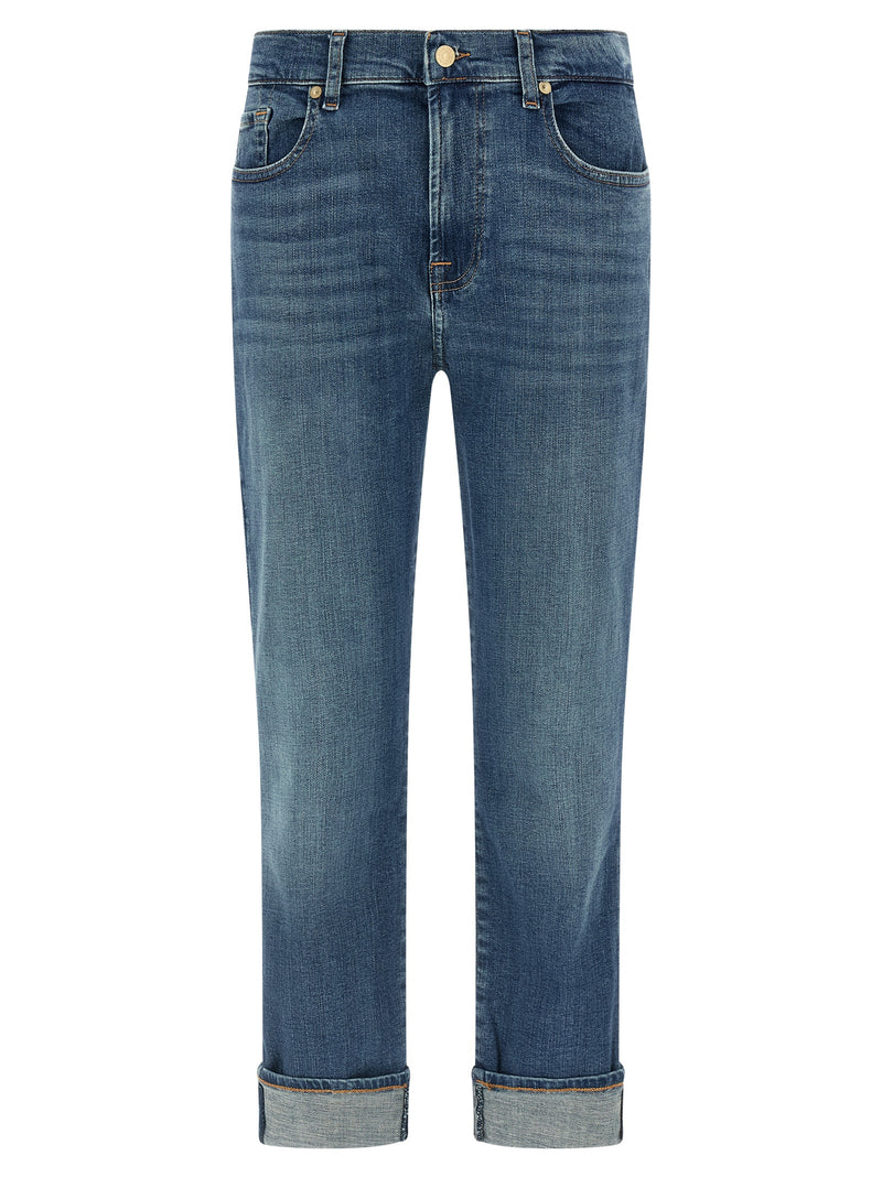 Jean en coton bleu coupe décontractée 7 For All Mankind