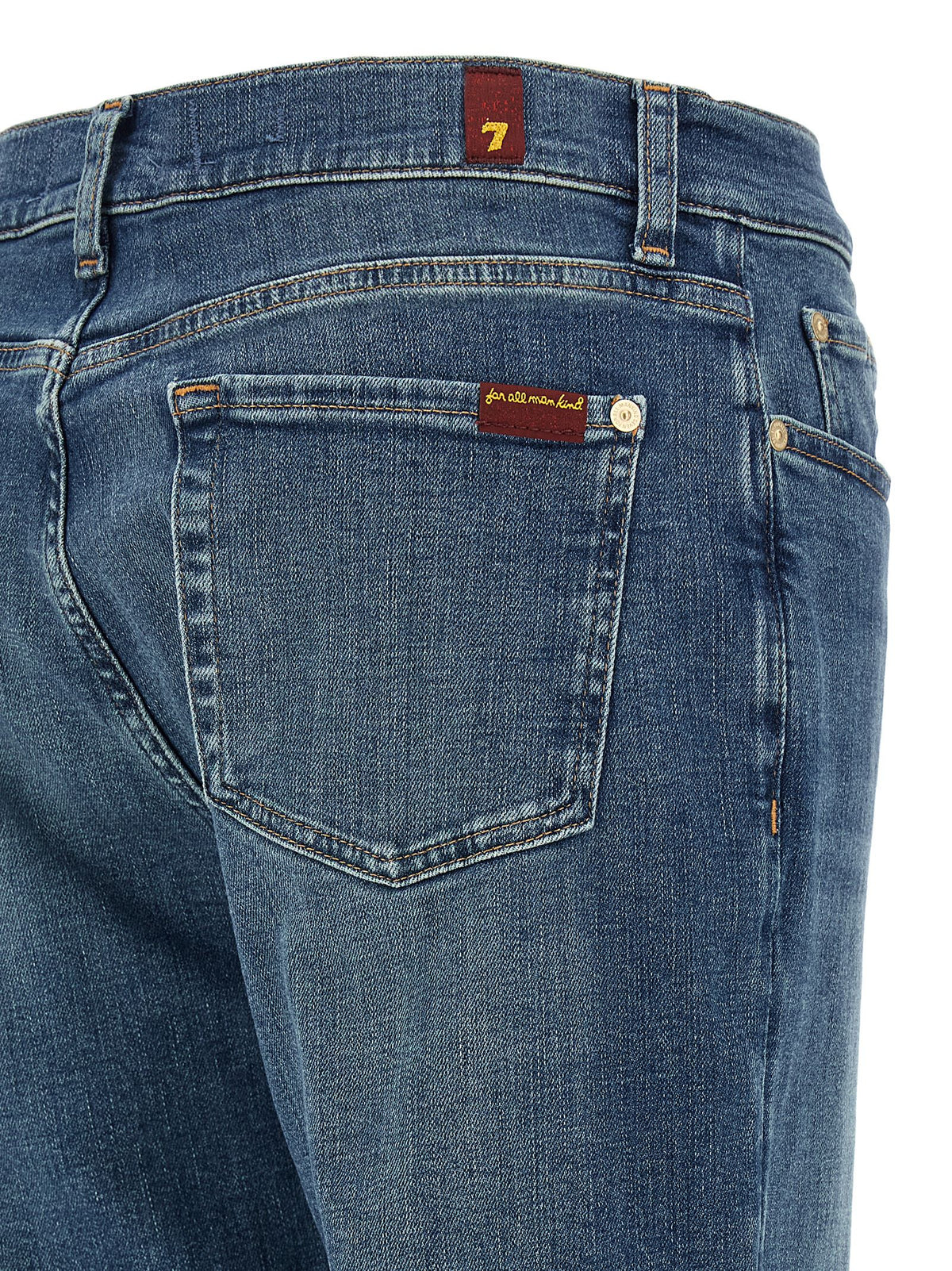 Jean en coton bleu coupe décontractée 7 For All Mankind