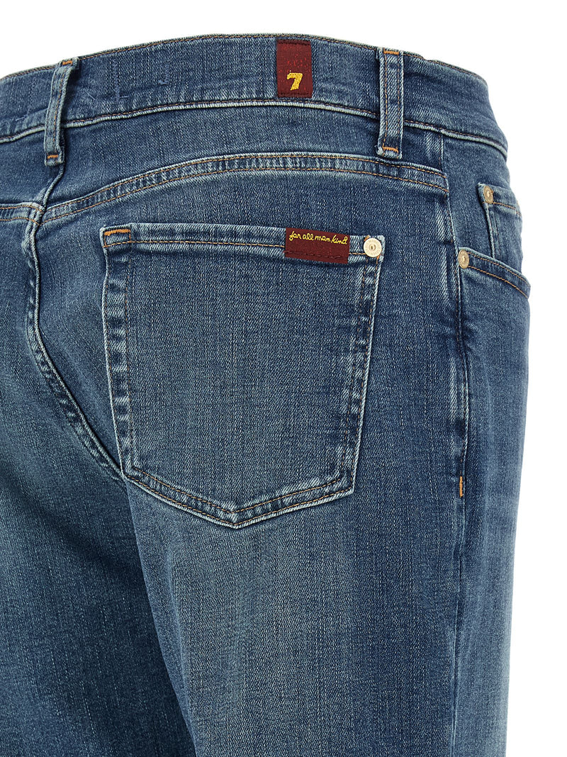 Jean en coton bleu coupe décontractée 7 For All Mankind