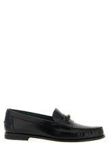 Tod's Black Calfskin Slip-On Loafers