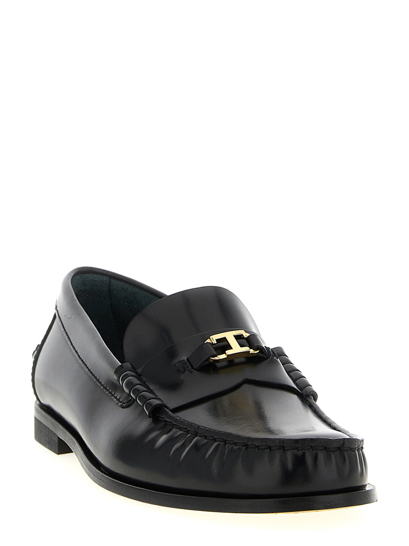 Tod's Black Calfskin Slip-On Loafers - Timeless Elegance