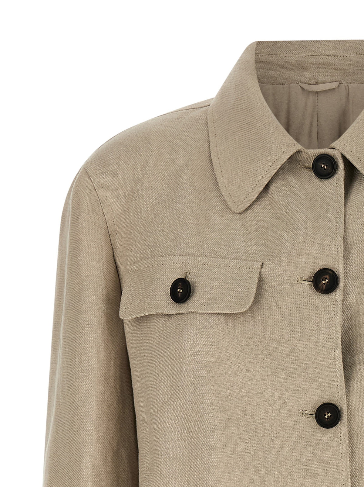 Brunello Cucinelli Blazer en Lin Beige