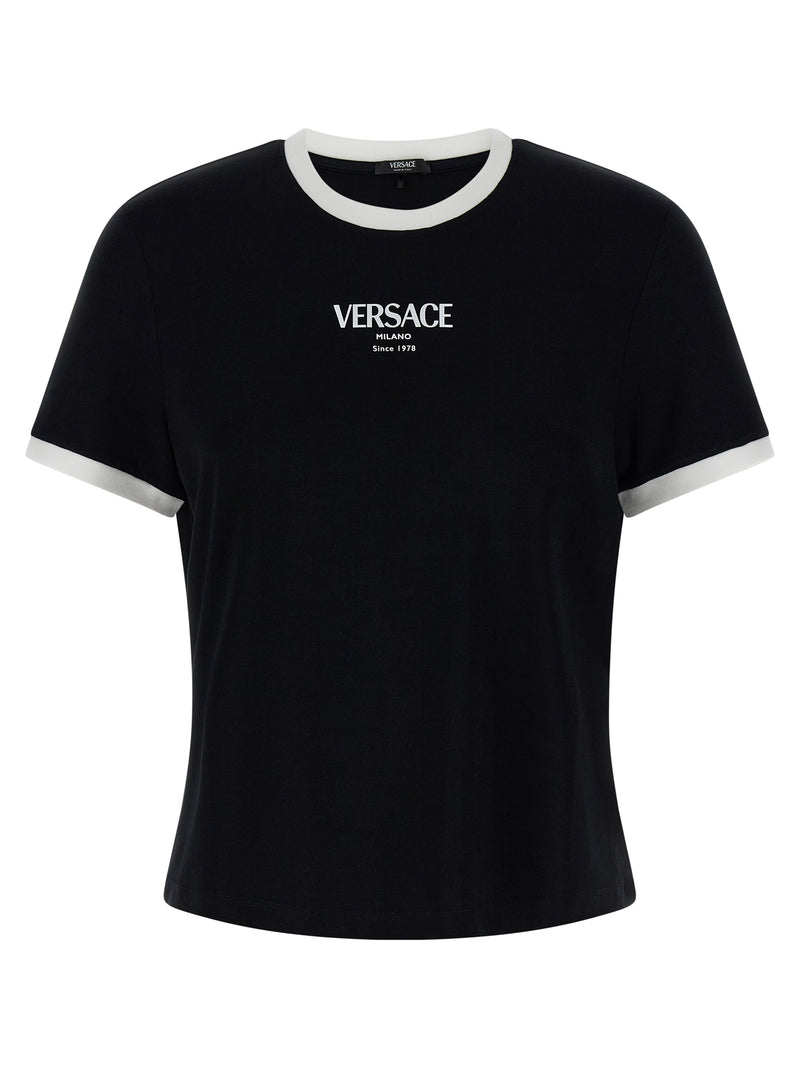 Versace Bicolor Viscose T-Shirt for Women
