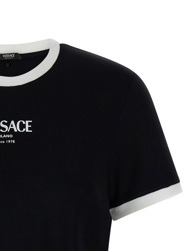 Versace Bicolor Viscose T-Shirt for Women