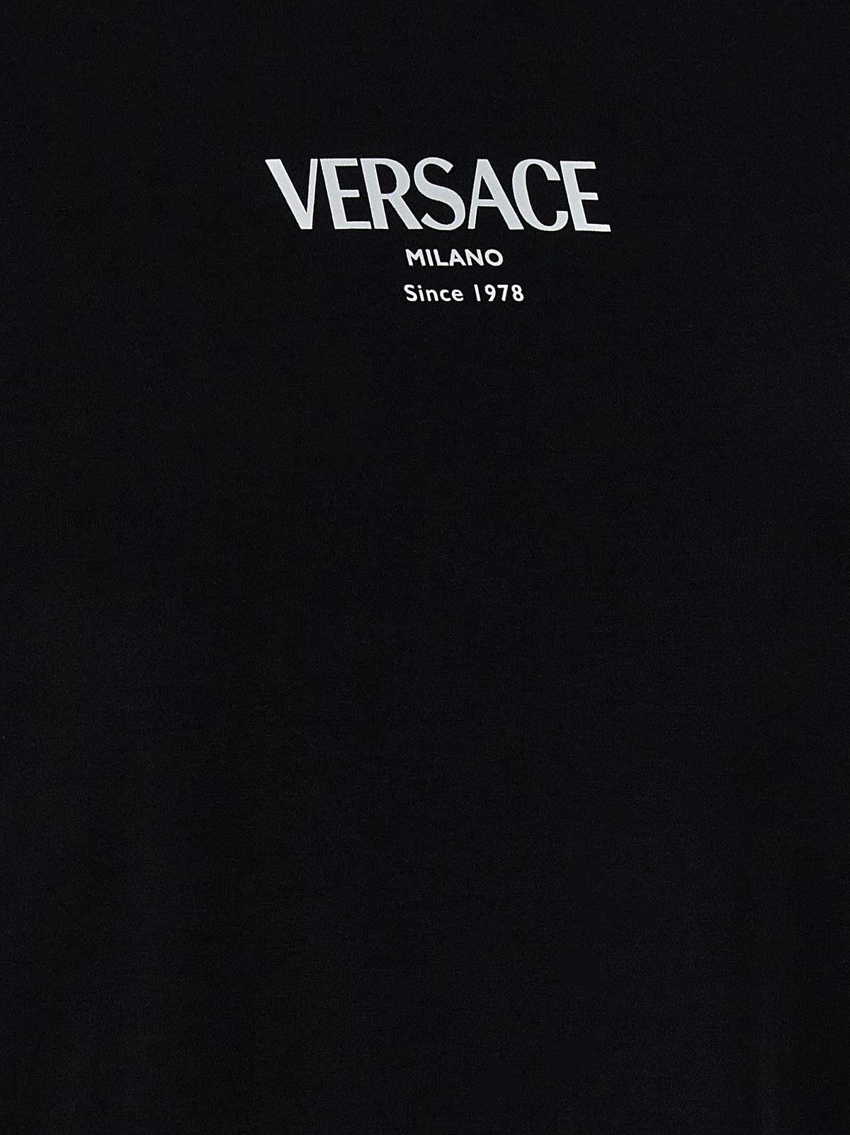 T-Shirt Bicolore en Viscose Versace pour Femme