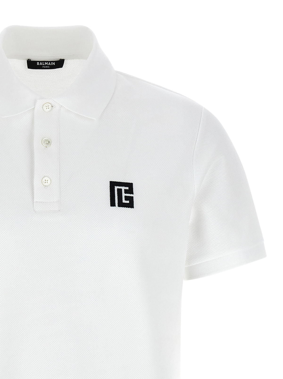 Balmain Bicolor Cotton Polo Shirt - Sophisticated Style
