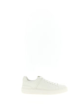 Balmain Baskets basses en cuir de veau blanc