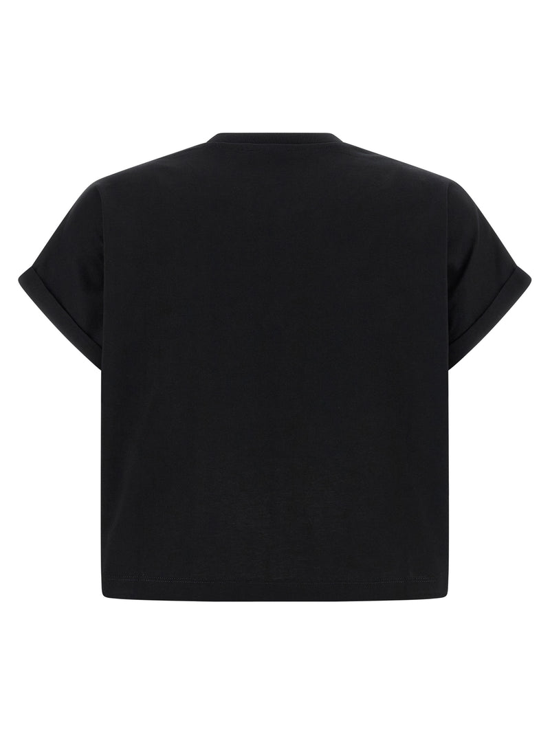 Balmain Black Cotton T-Shirt