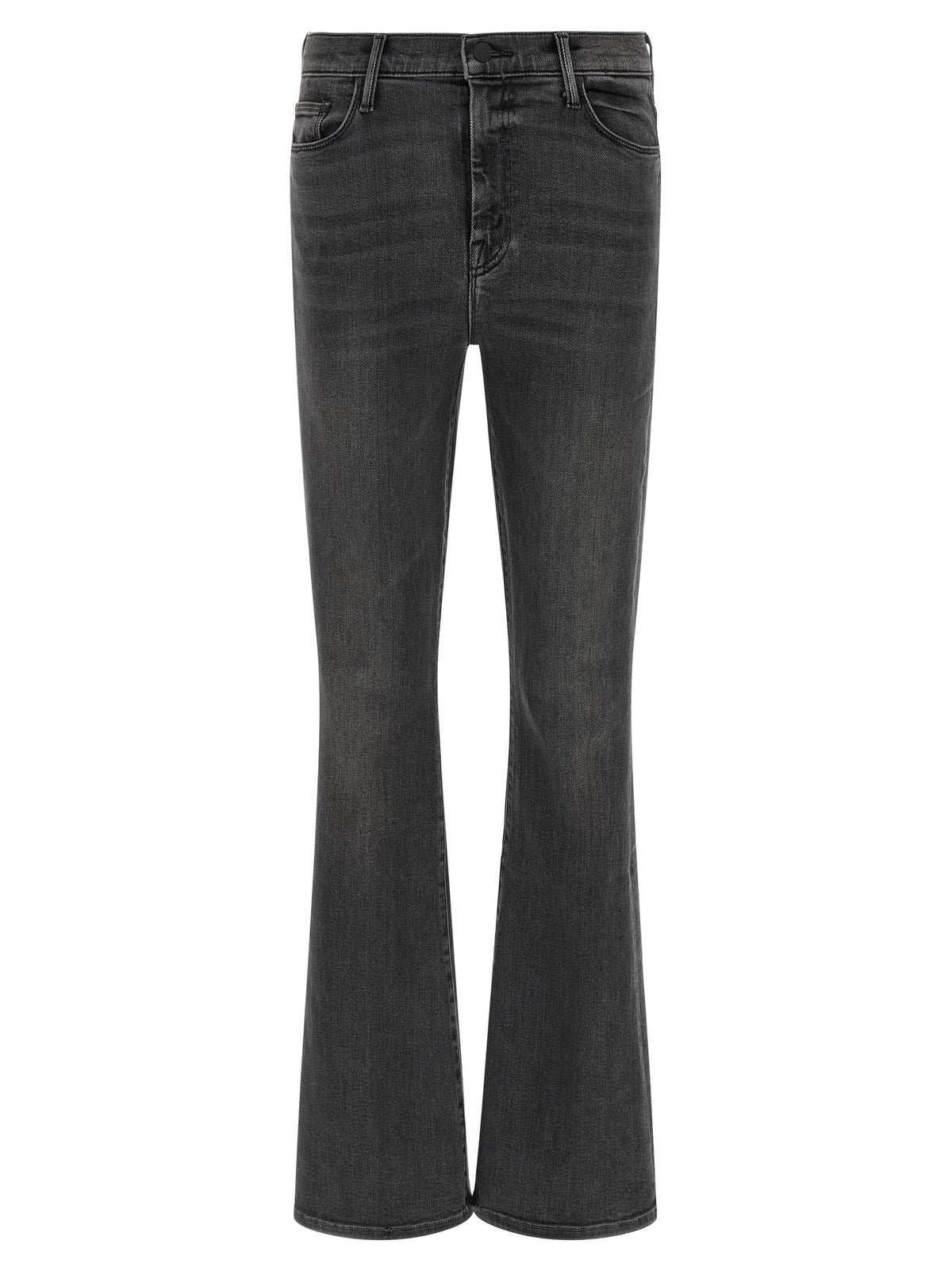 Jean évasé en coton gris Mother Denim