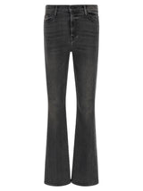 Jean évasé en coton gris Mother Denim