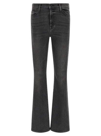 Mother Denim Gray Cotton Flared Jeans