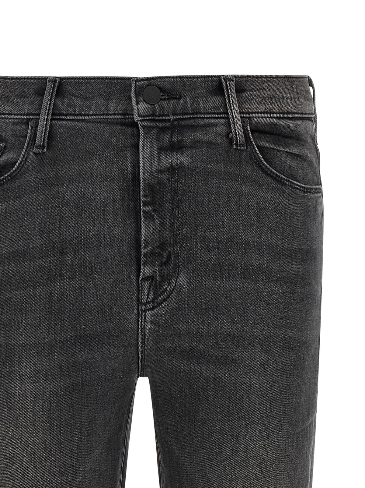 Jean évasé en coton gris Mother Denim