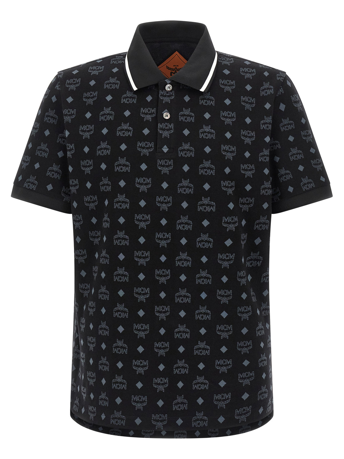MCM Black Cotton Polo Shirt