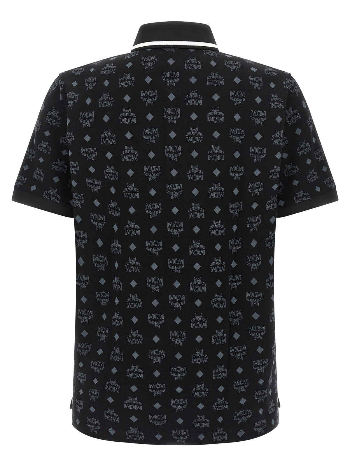 MCM Black Cotton Polo Shirt