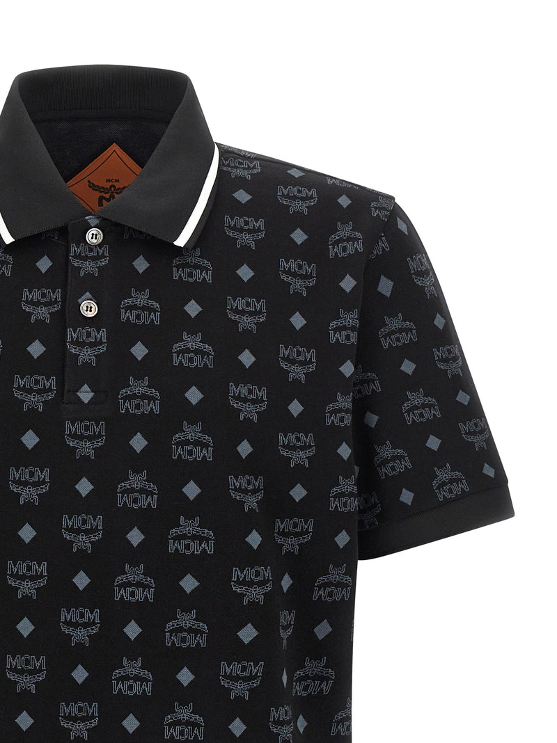 MCM Black Cotton Polo Shirt - Stylish & Versatile