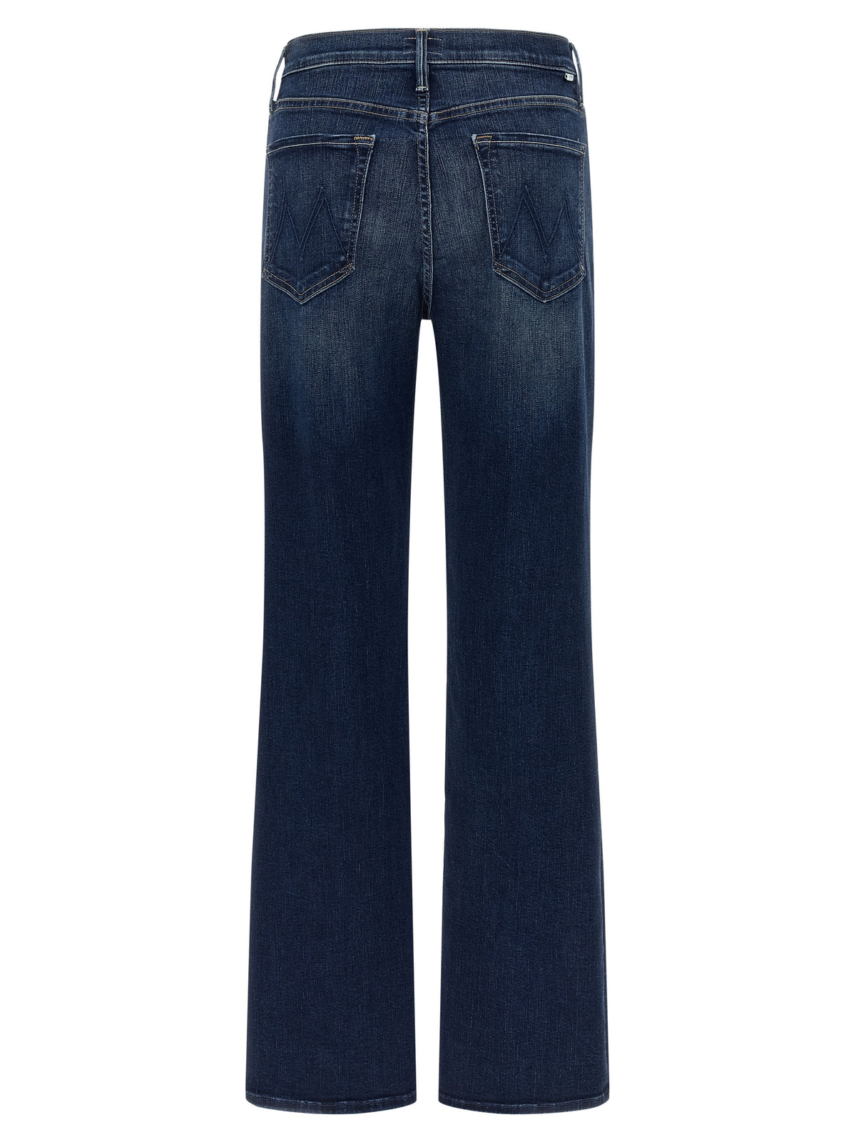 Jean droit en coton bleu Mother Denim