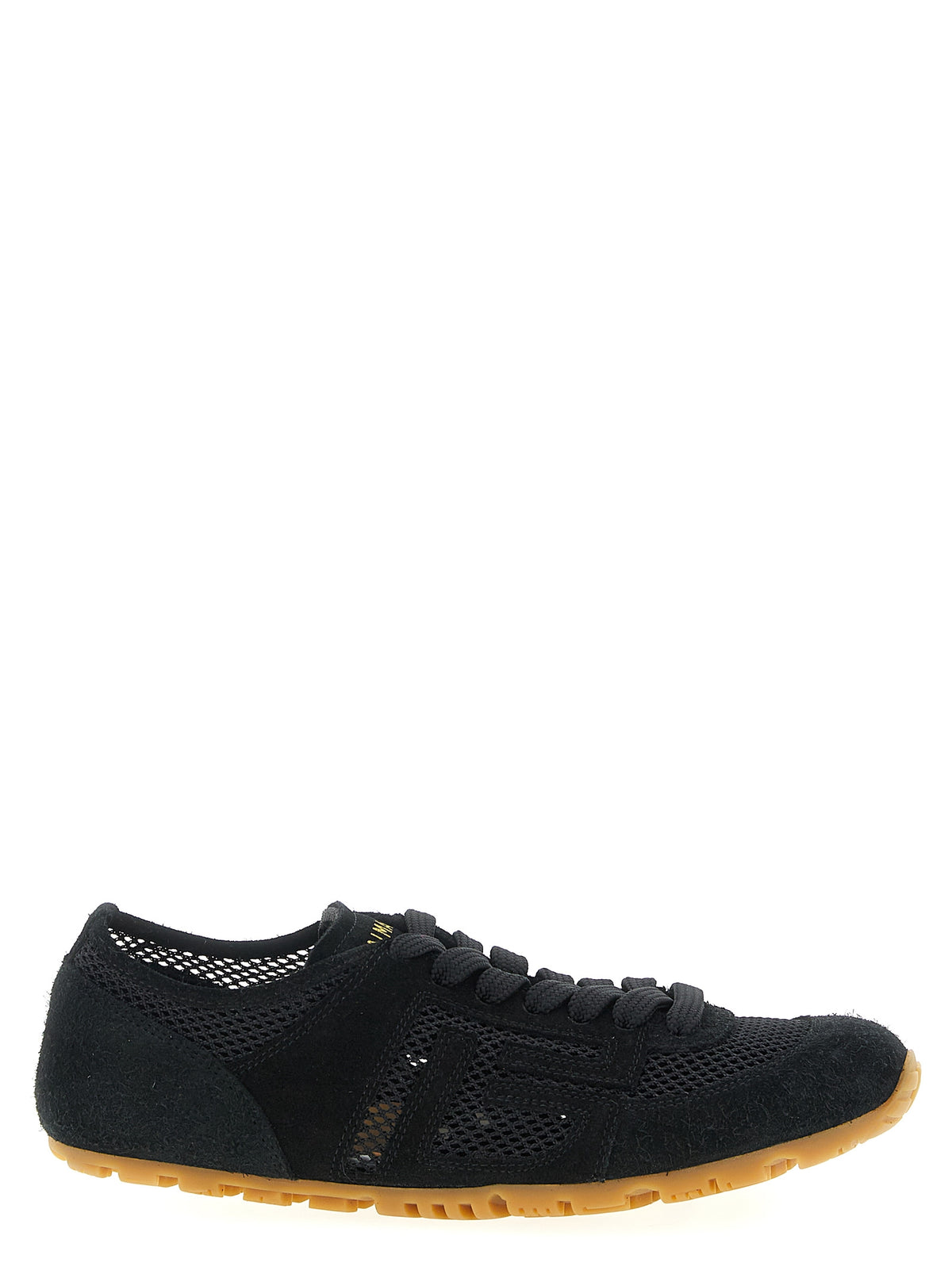 Baskets athlétiques Balmain en cuir de veau noir
