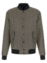 Bomber Balmain en polyamide noir