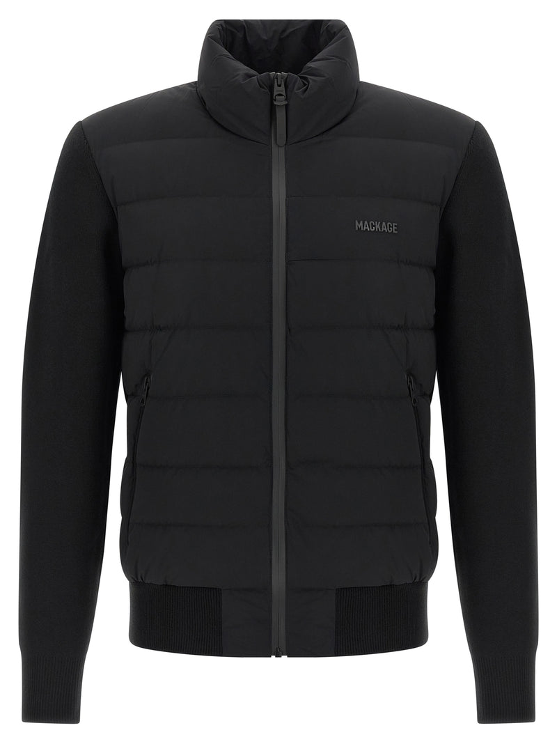 Mackage Blue Nylon Cardigan