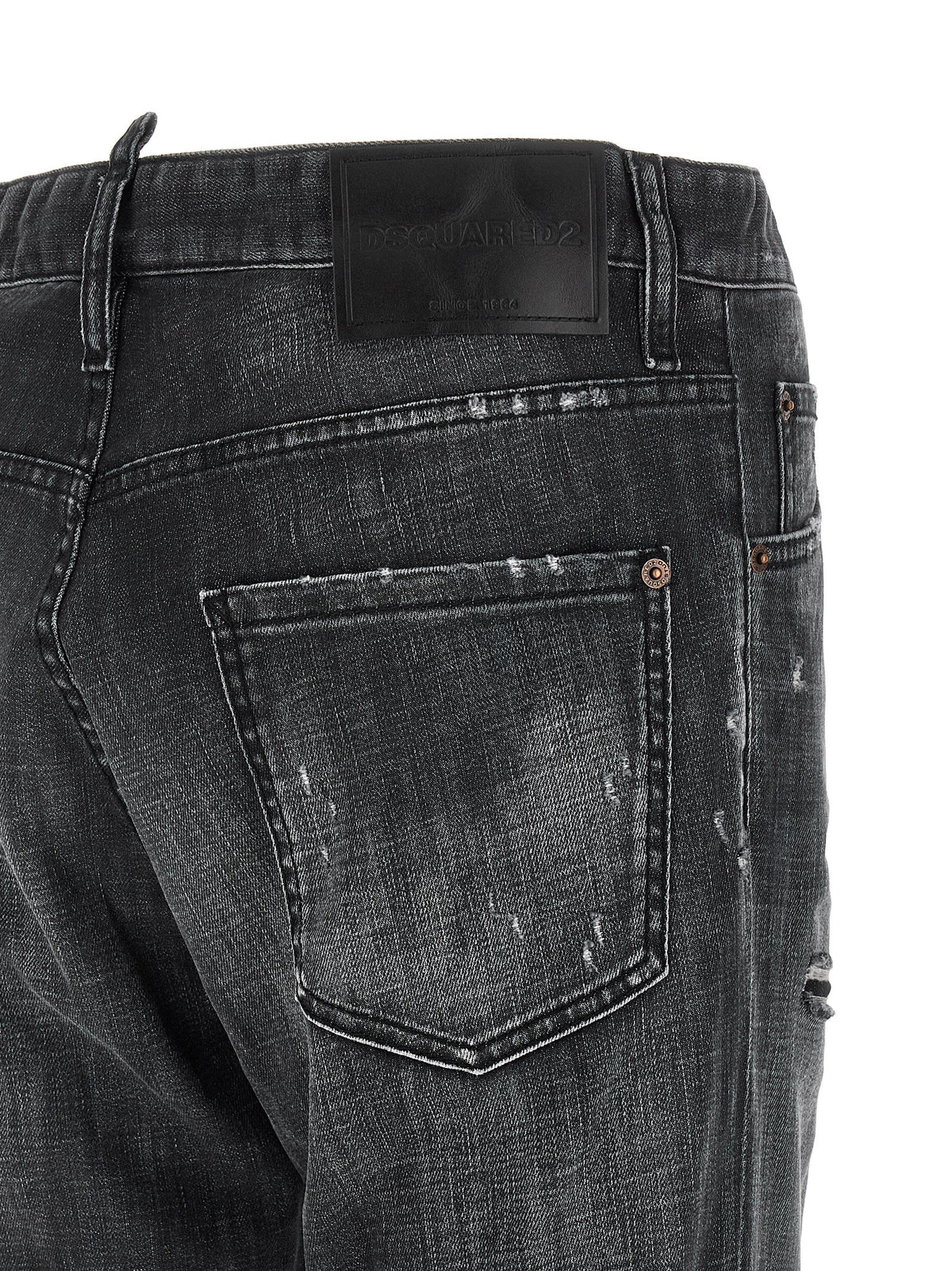 Jean en coton noir Dsquared²