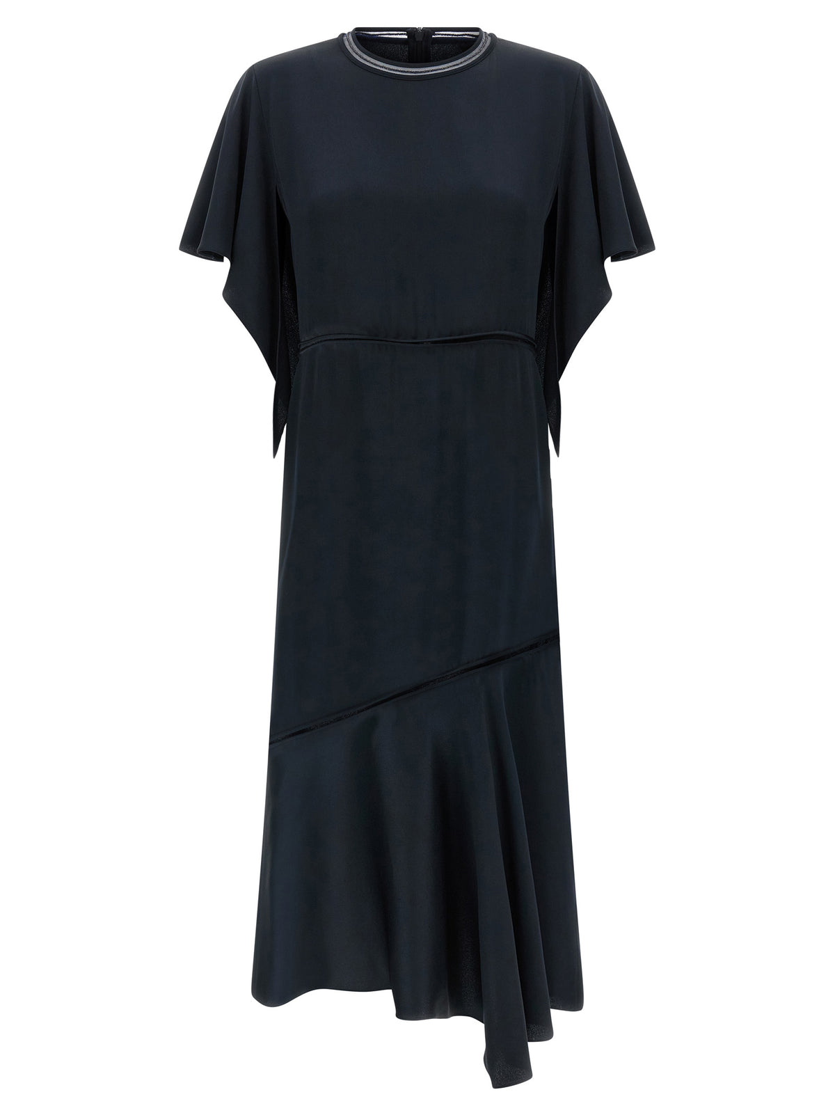 Robe mi-longue en viscose bleue Fabiana Filippi