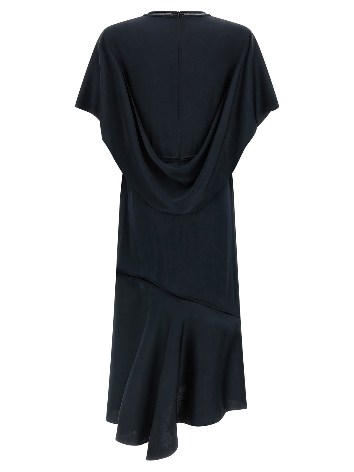 Robe mi-longue en viscose bleue Fabiana Filippi