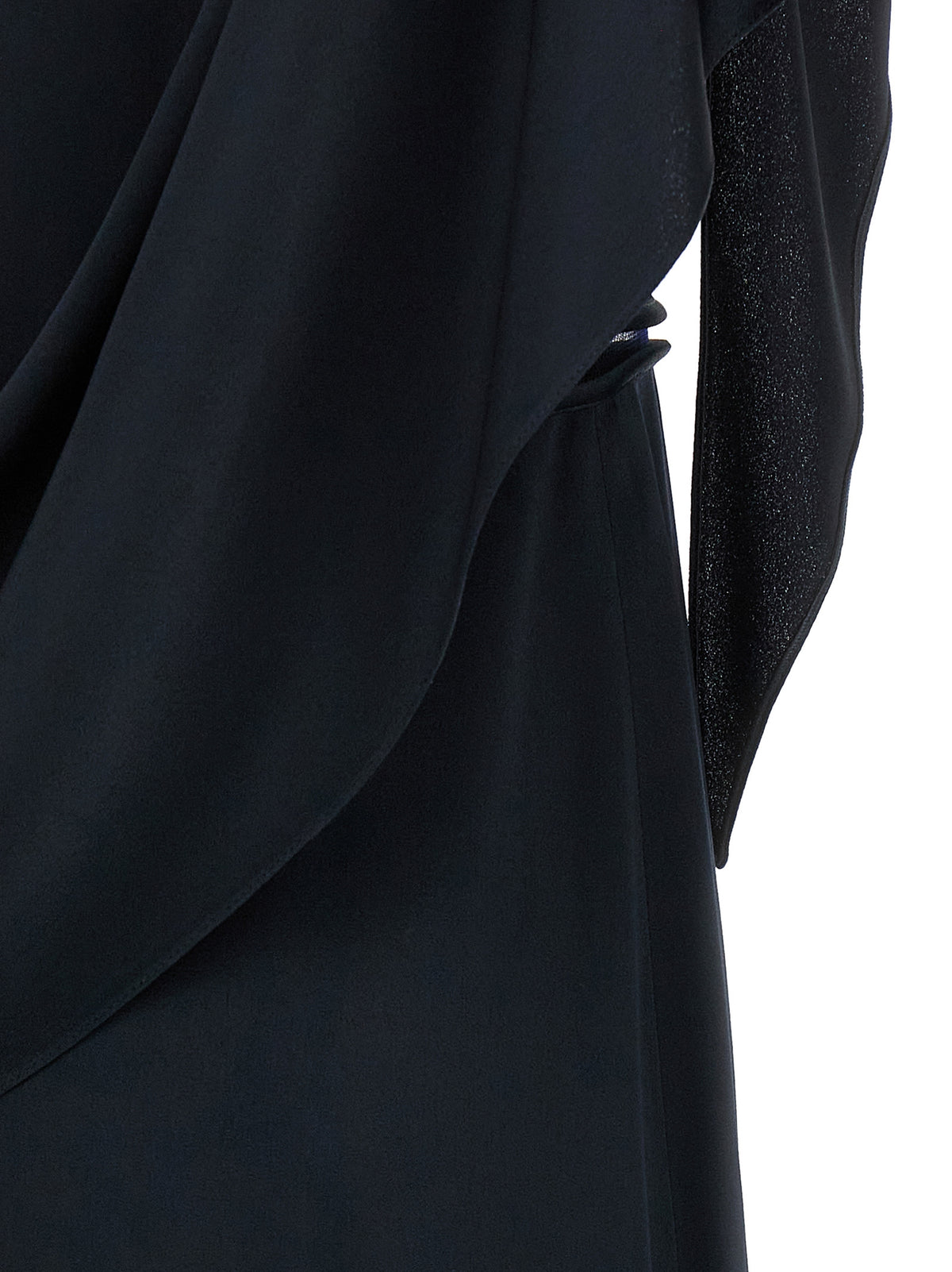 Robe mi-longue en viscose bleue Fabiana Filippi