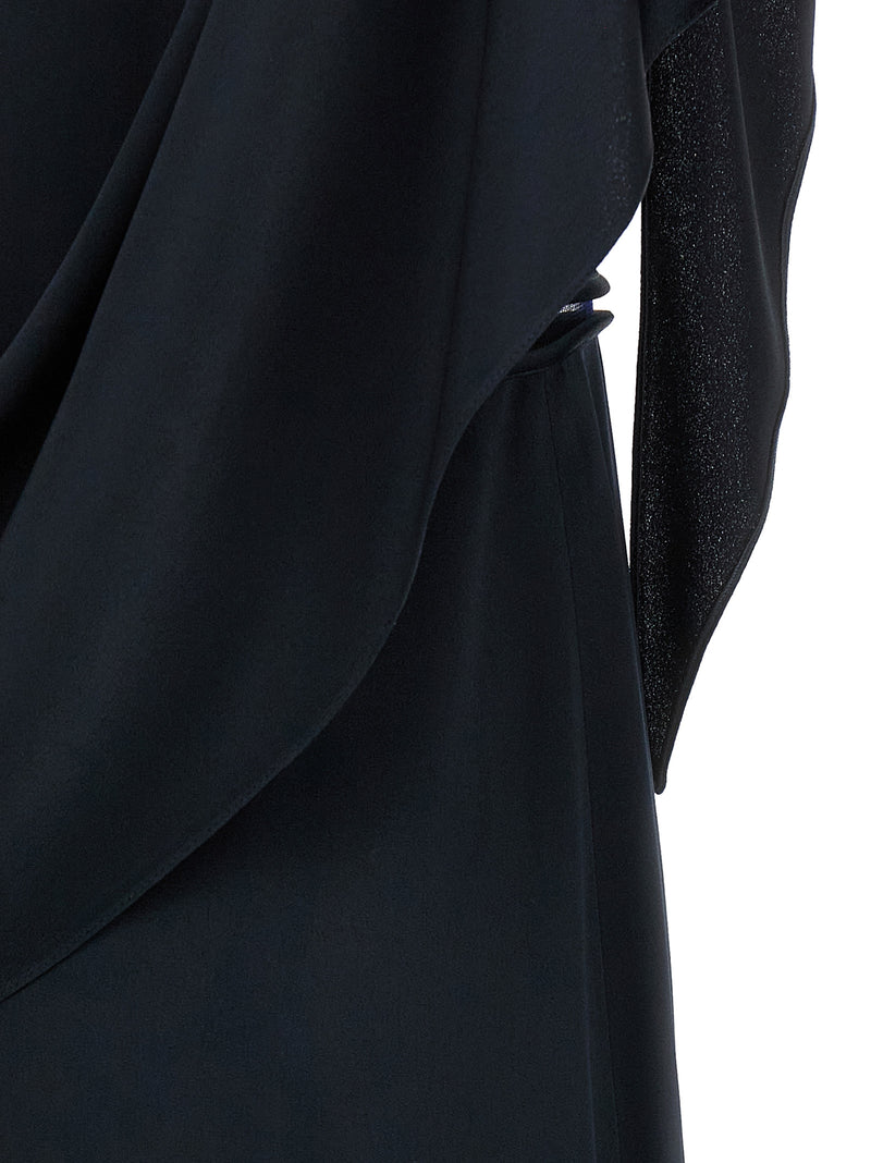 Fabiana Filippi Blue Viscose Midi Dress