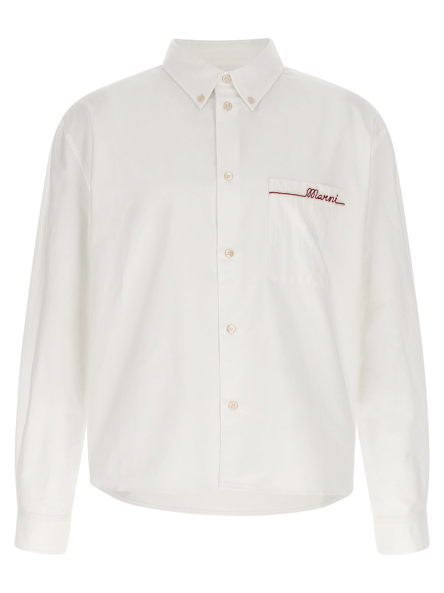 Marni White Cotton Blouse