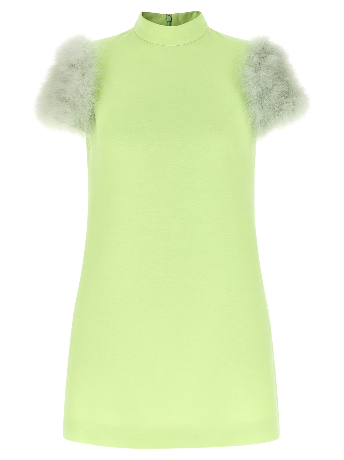 Valentino Garavani Bicolor Virgin Wool Short Dress