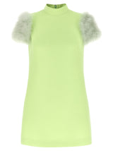 Valentino Garavani Bicolor Virgin Wool Short Dress