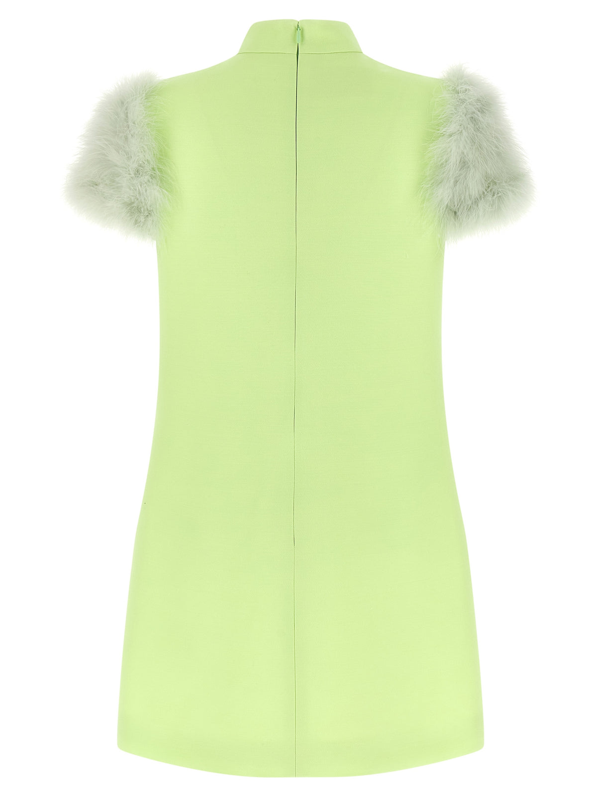 Valentino Garavani Bicolor Virgin Wool Short Dress