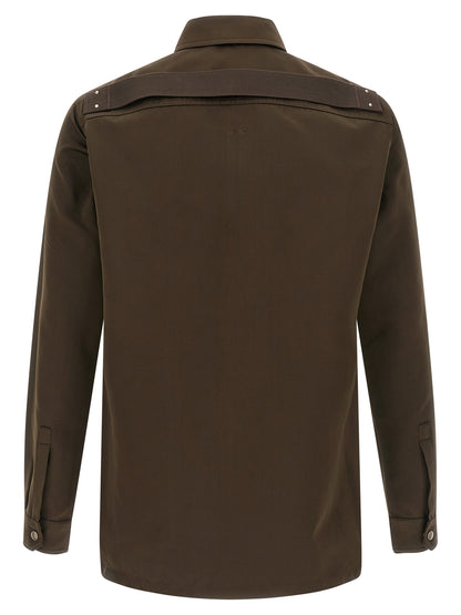 Rick Owens Brown Polyester Blouse