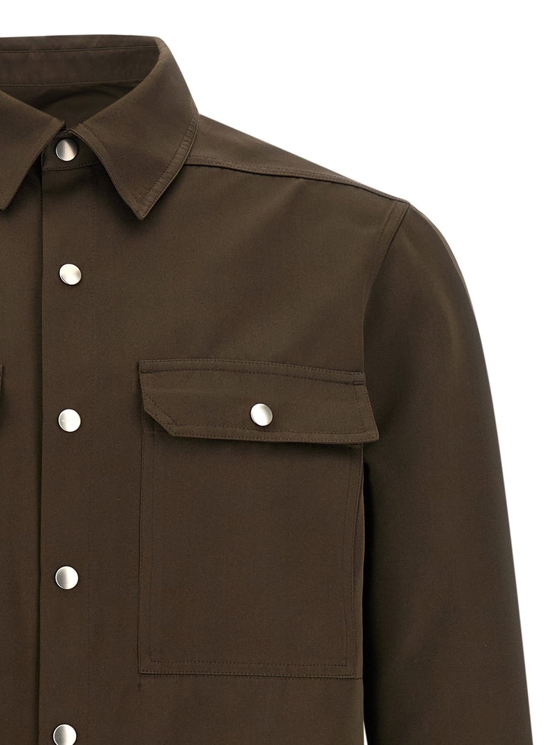 Chemisier Rick Owens en polyester marron