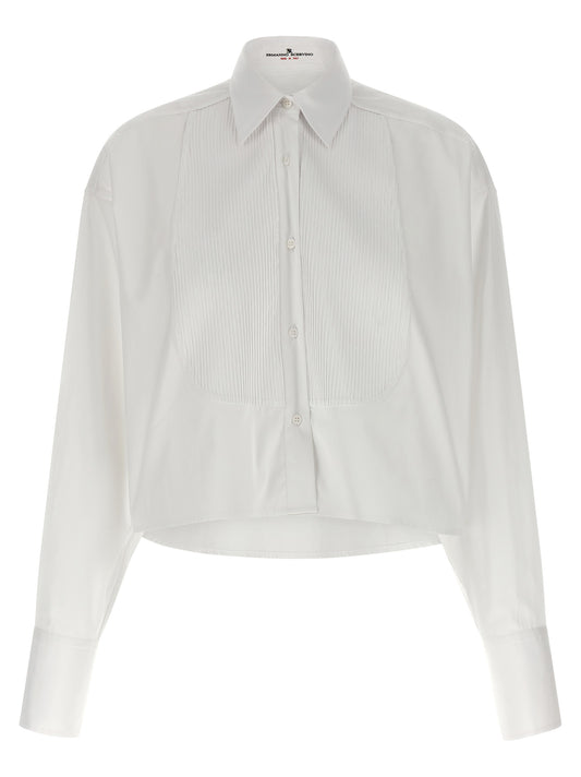 Ermanno Scervino White Cotton Blouse - Chic Italian Design