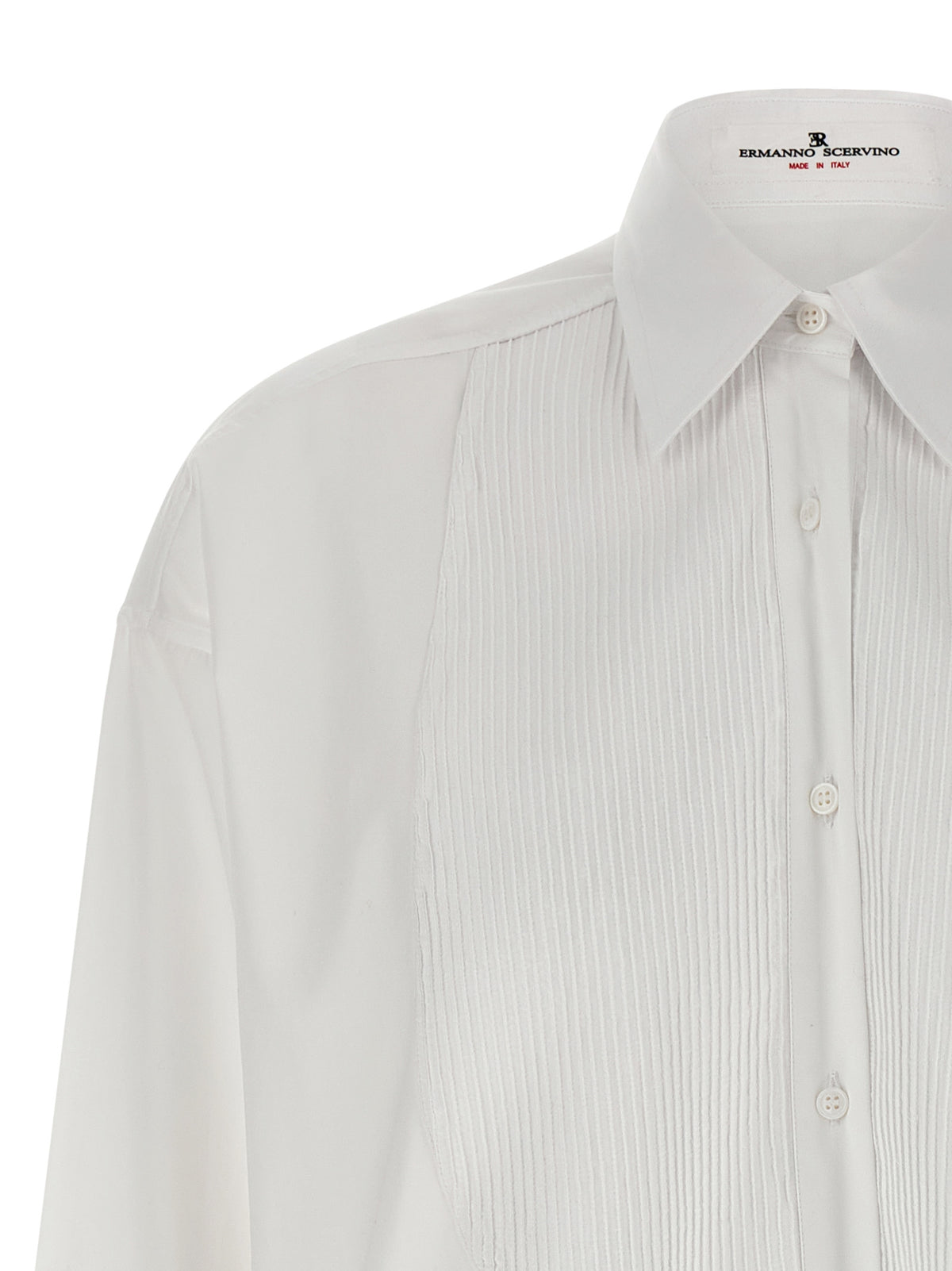 Ermanno Scervino White Cotton Blouse - Chic Italian Design