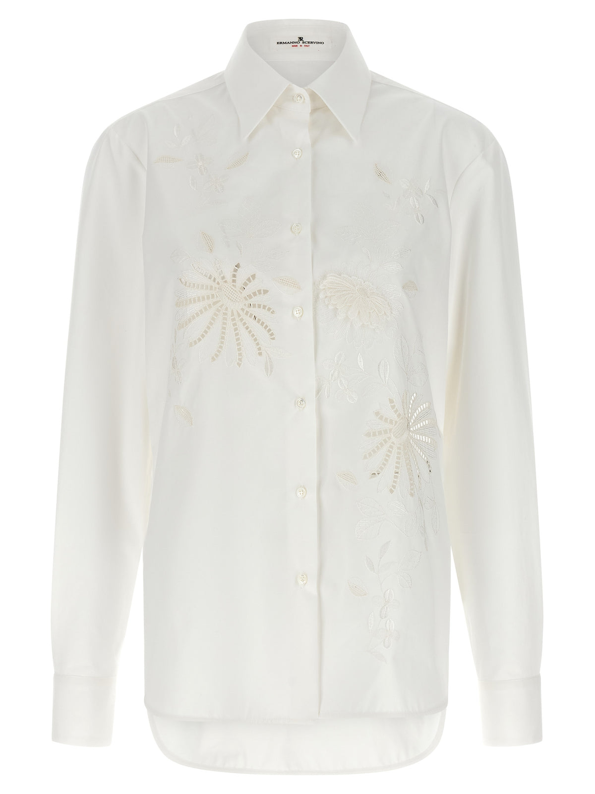 Ermanno Scervino White Cotton Blouse - Chic & Elegant Design