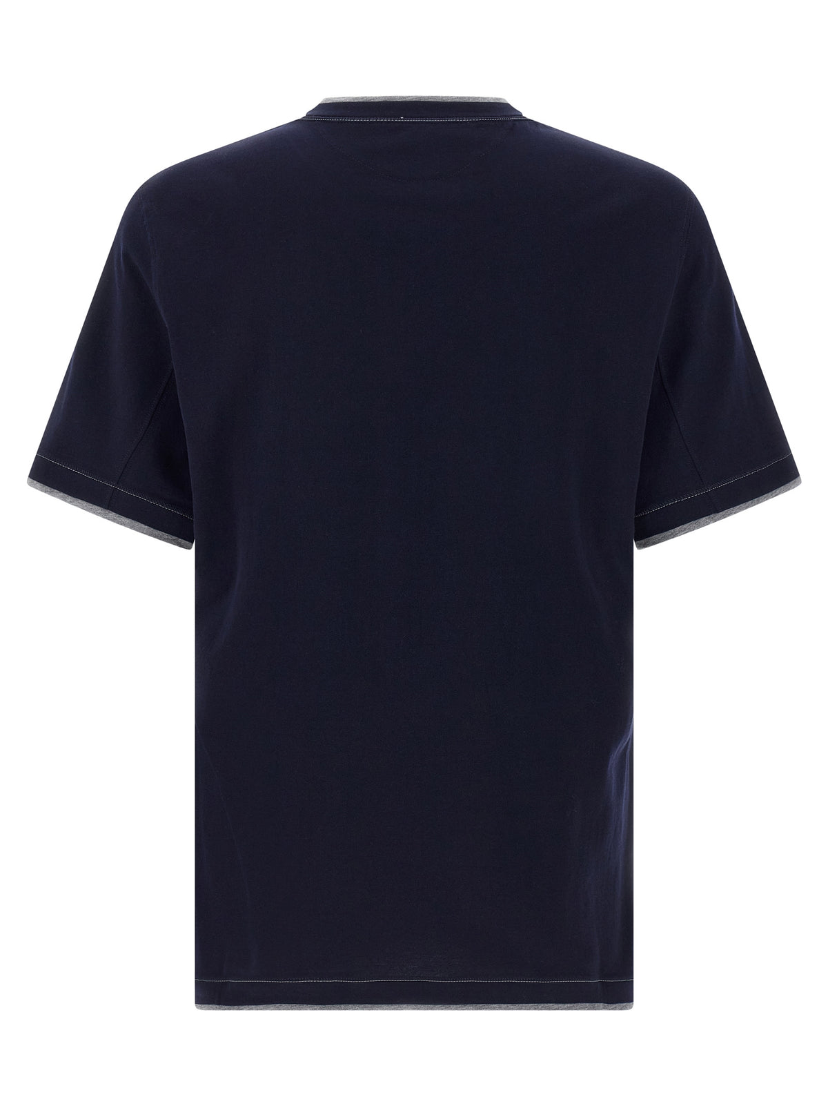 Brunello Cucinelli Blue Cotton T-Shirt - Luxurious Casual Wear