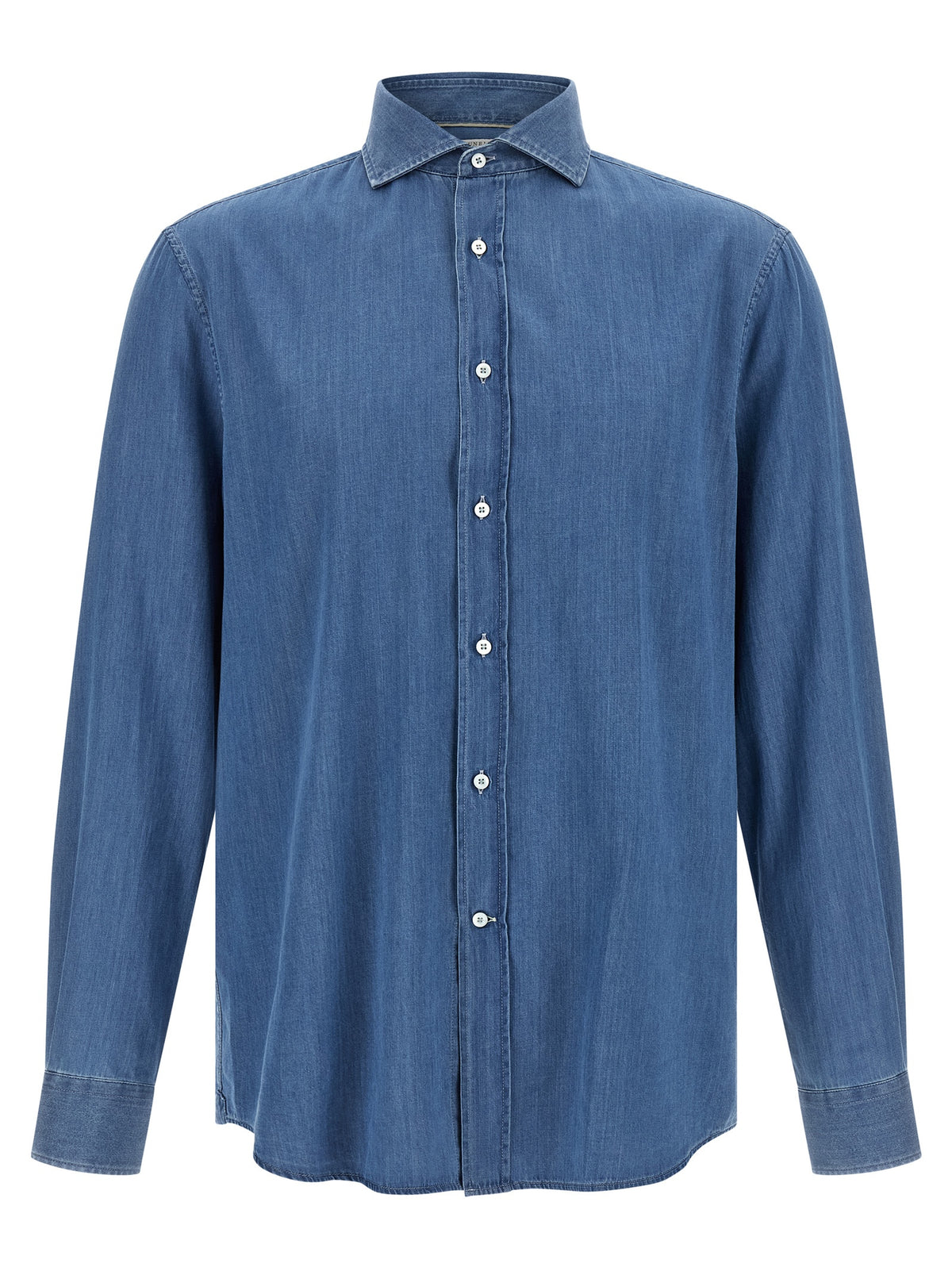 Brunello Cucinelli Blue Cotton Blouse
