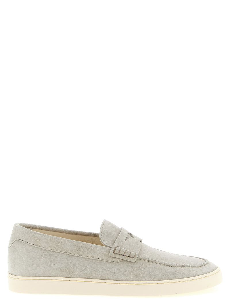 Mocassins à enfiler Brunello Cucinelli en veau gris