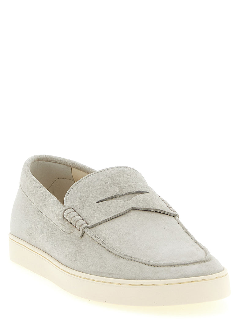 Mocassins à enfiler Brunello Cucinelli en veau gris