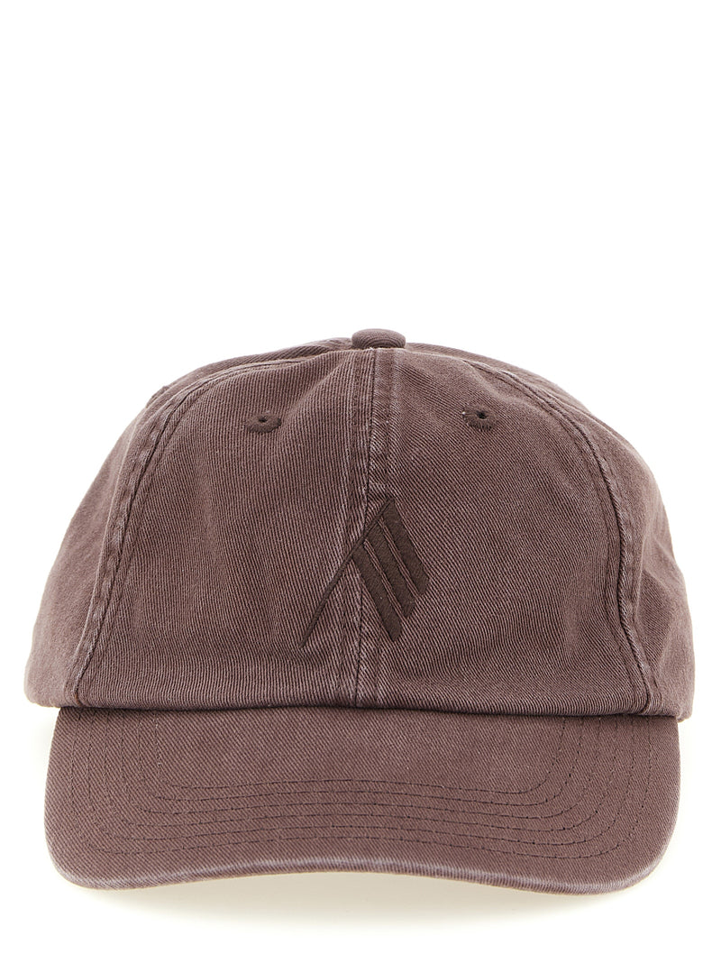 The Attico Brown Cotton Cap - Stylish Baseball Hat for Women