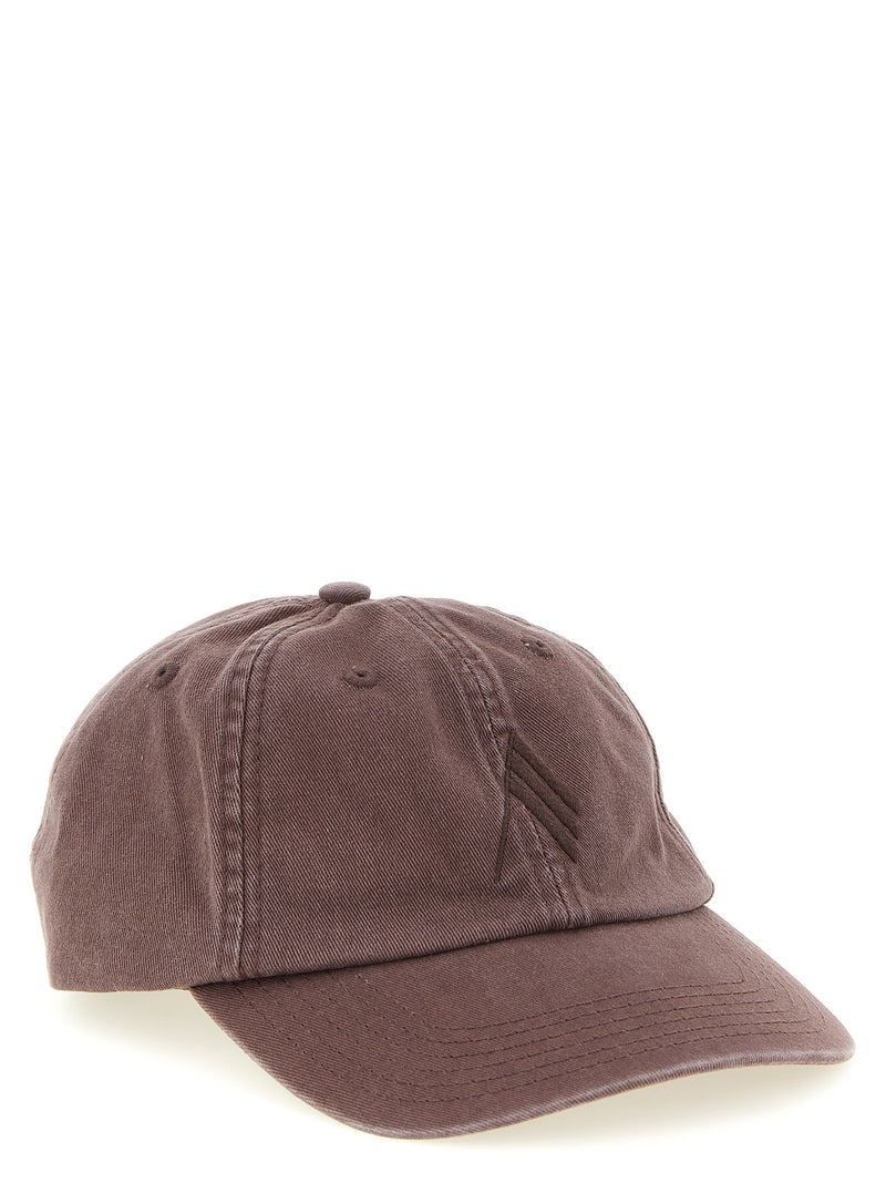 The Attico Brown Cotton Cap - Stylish Baseball Hat for Women