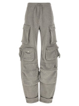Le pantalon cargo gris en coton Attico
