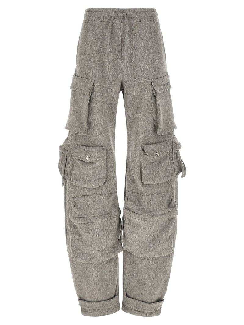 Le pantalon cargo gris en coton Attico