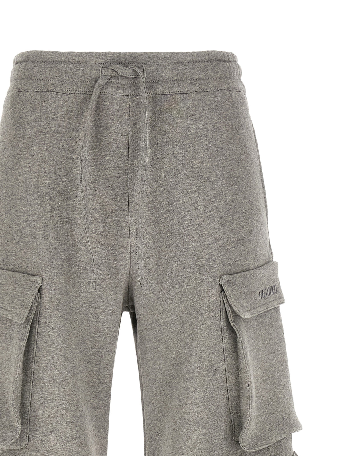 Le pantalon cargo gris en coton Attico