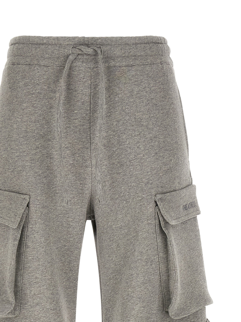 Le pantalon cargo gris en coton Attico