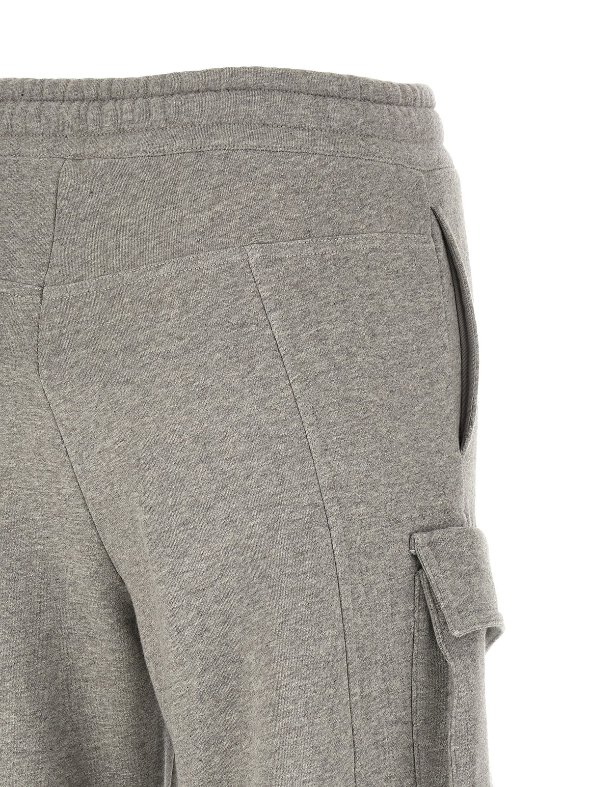 Le pantalon cargo gris en coton Attico